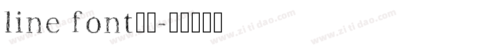 line font超细字体转换